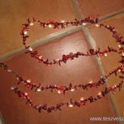 2db függönyelkötő gyöngyös dekorlánc