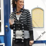 Csíkos kötött bolerós kismama kardigán Csíkos kötött bolerós kismama kardigán