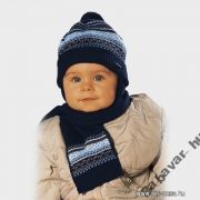 Maxikids vastag sötétkék kötött sál Maxikids vastag sötétkék kötött sál