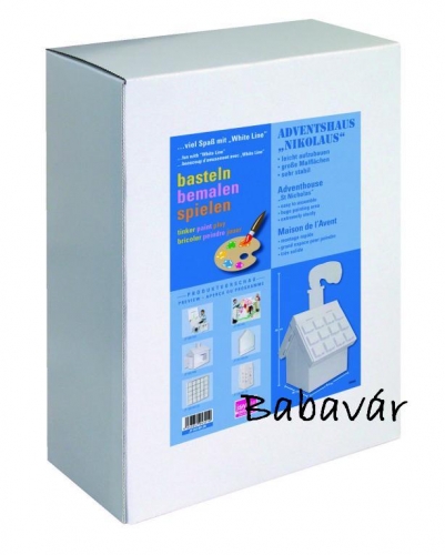 Egyedileg Festhető, dekorálható Adventi Házikó Egyedileg Festhető, dekorálható Adventi Házikó