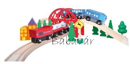 80 Részes Fa Vasút Szett - BabaVár Baba és kismama online bababolt ...