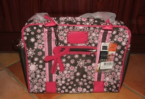 Little Company rózsaszín-barna virágos pelenkázótáska Little Company rózsaszín-barna virágos pelenkázótáska