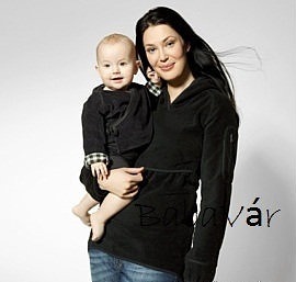 Boob fekete szoptatós/ kismama melegítőfelső Boob fekete szoptatós/ kismama melegítőfelső