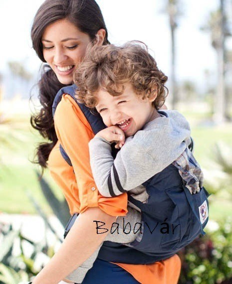 ErgoBaby Organic babahordozó kék/ kockás ErgoBaby Organic babahordozó kék/ kockás