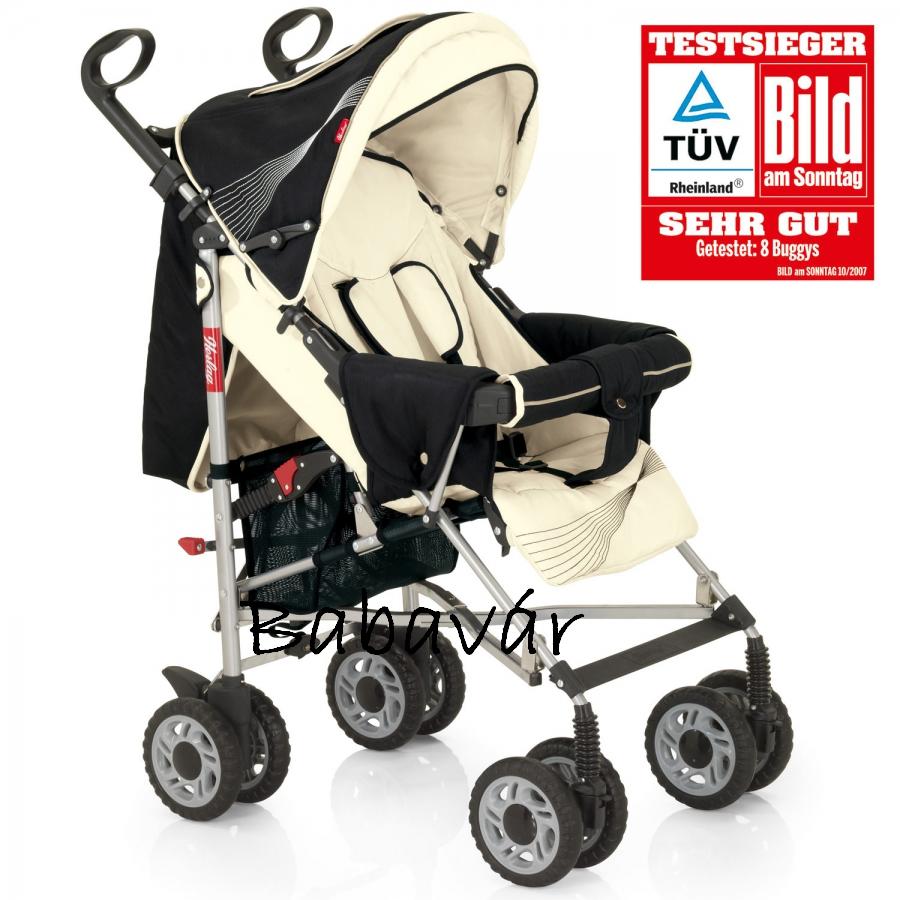 Herlag esernyőre csukható babakocsi krém/ fekete Herlag esernyőre csukható babakocsi krém/ fekete