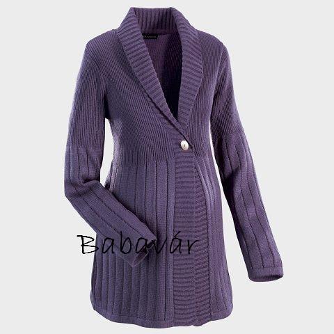 Linea Scelta kismama kötött kardigán lila Linea Scelta kismama kötött kardigán lila