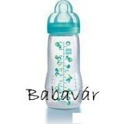 Mam kék mintás cumisüveg 330 ml-es Mam kék mintás cumisüveg 330 ml-es