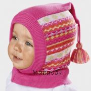 Maximo rózsaszín mintás Sálsapka