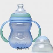 Nuby kék fogófüles szilikonos csőröspohár Nuby kék fogófüles szilikonos csőröspohár