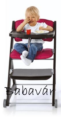 Roba görgös barna etetőszék párna nélkül Roba görgös barna etetőszék párna nélkül