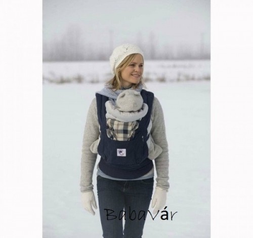ErgoBaby Organic babahordozó kék/ kockás ErgoBaby Organic babahordozó kék/ kockás