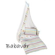 Roba négyrészes ágyneműgarnitúra kiságyba színes csigás Roba négyrészes ágyneműgarnitúra kiságyba színes csigás