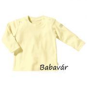 Sárga pamut baba felső
