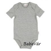 Belebújós rövid ujjú body: szürke Belebújós rövid ujjú body: szürke