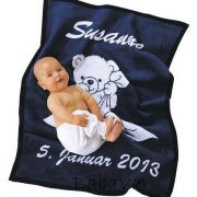 Herding Unicade vastag macis babapléd sötétkék Herding Unicade vastag macis babapléd sötétkék