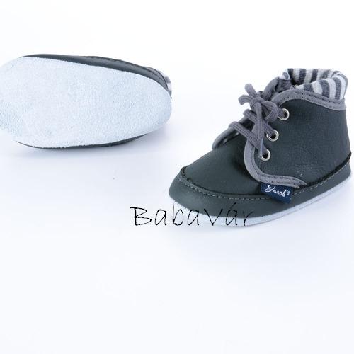 Jacobs sötétszürke baba bőr cipő Jacobs sötétszürke baba bőr cipő