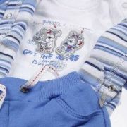 Kanz kék kisfiú pamut együttes: nadrág+póló