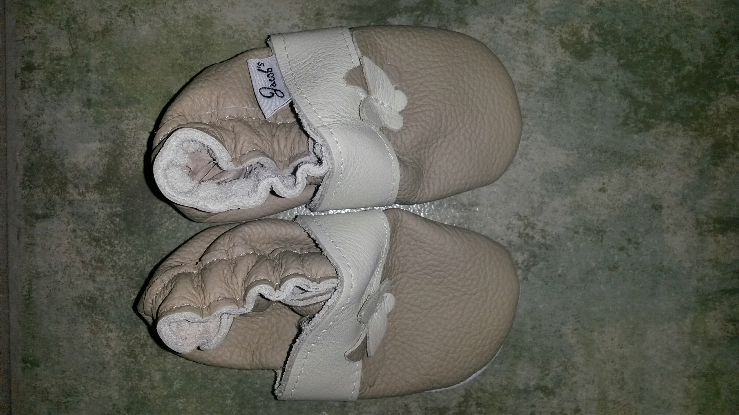 Jacobs natur pillangós bőr babacipő Jacobs natur pillangós bőr babacipő