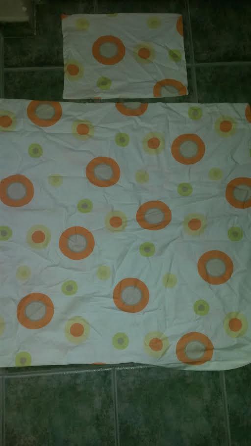 Alvi narancs karikás paplan párna huzat szett bölcsőbe Alvi narancs karikás paplan párna huzat szett bölcsőbe