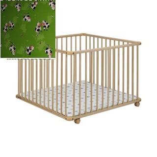 Geuther Belami natur Fa járóka zöld bocis 102 x 102 cm Geuther Belami natur Fa járóka zöld bocis 102 x 102 cm