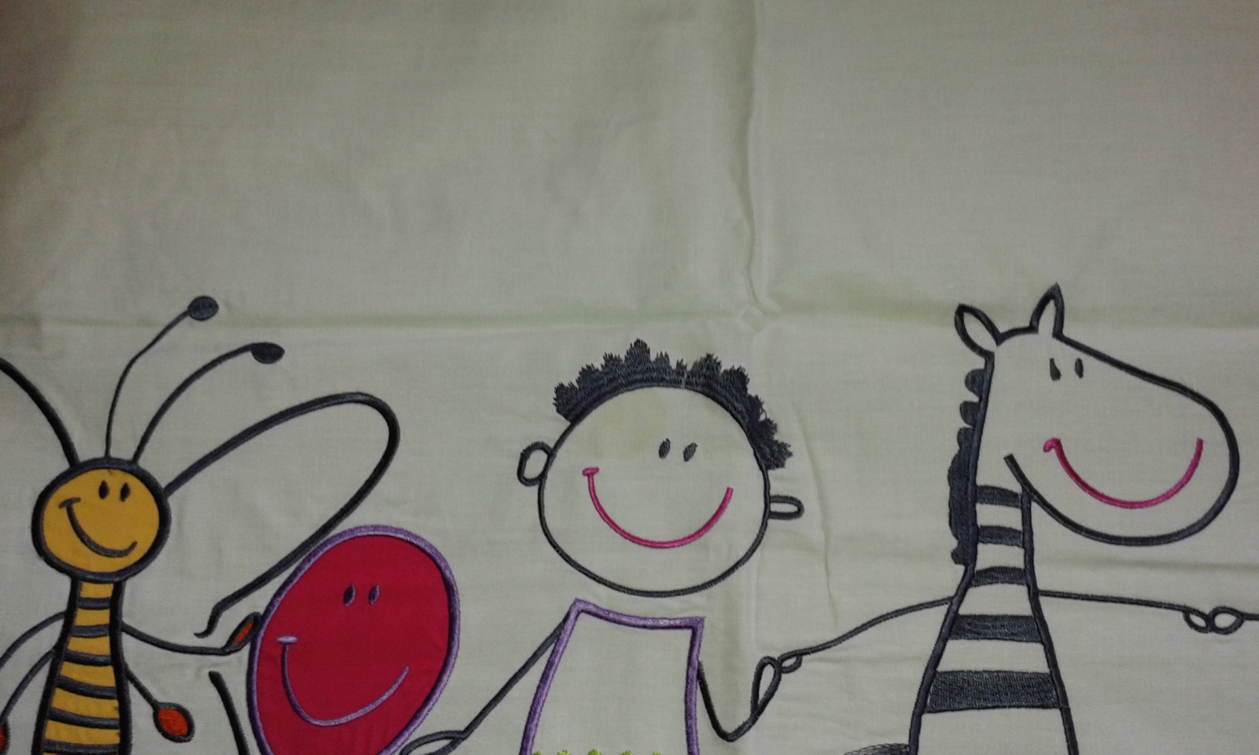 Fleuress kids hímzett Paplan és párnahuzat szett Fleuress kids hímzett Paplan és párnahuzat szett