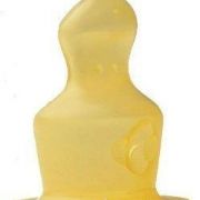 Nuk rózsaszín pillangó mintás üveg cumisüveg 250 ml latex cumival