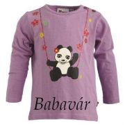 Lego Wear lila hosszú ujjú pandás baba felső Lego Wear lila hosszú ujjú pandás baba felső