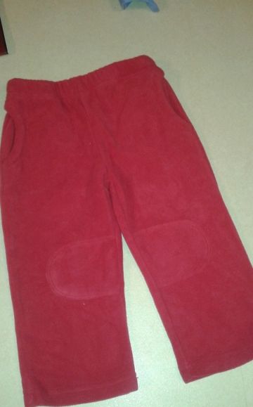 Kék/piros csíkos pamut nadrág