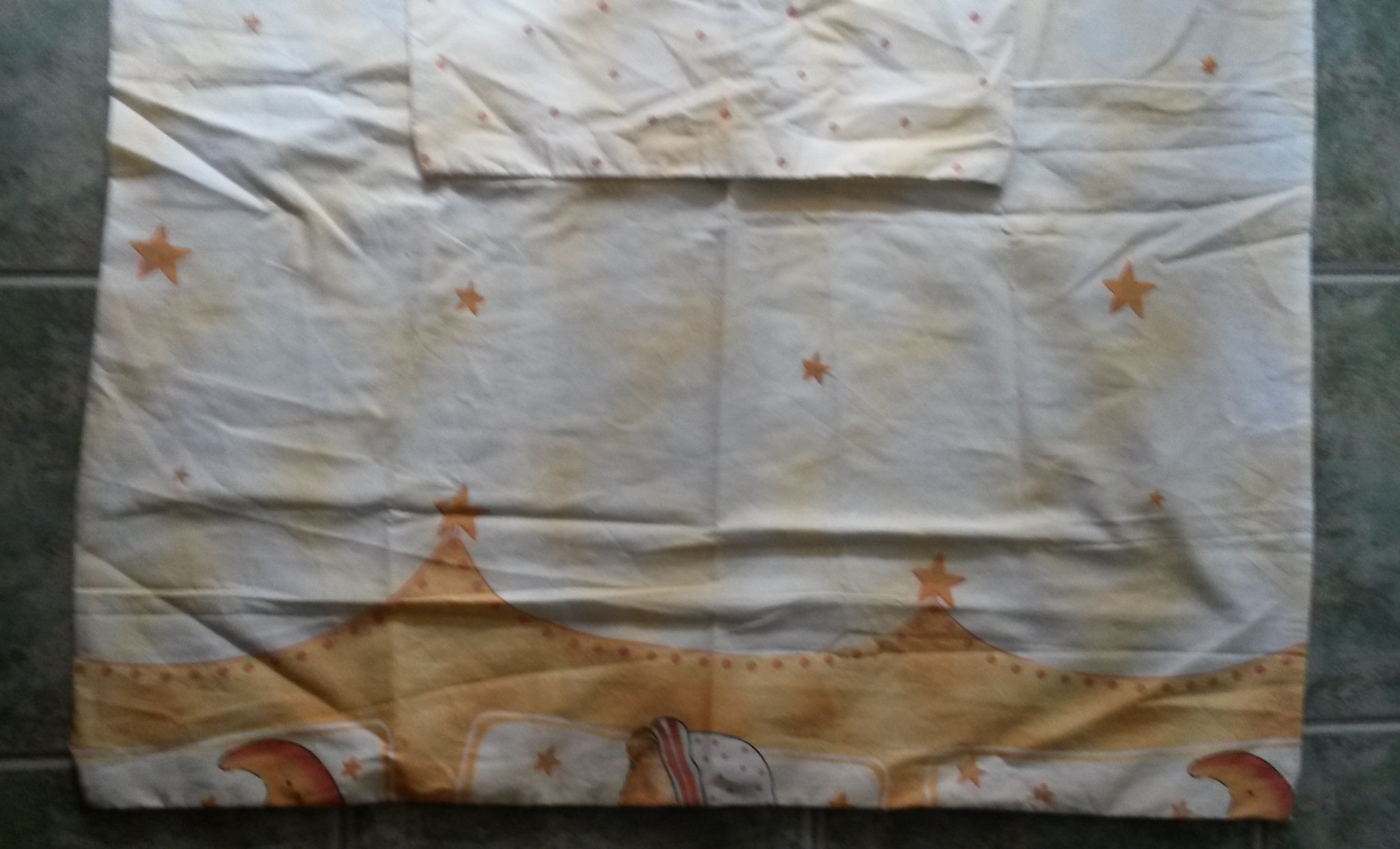 Sárga Csillagos paplan párna huzat szett bölcsőbe Sárga Csillagos paplan párna huzat szett bölcsőbe