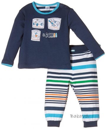 Kanz kék autós / repülős kisfiú pizsama