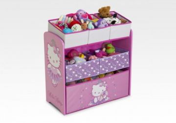 Hello Kitty textil dobozos játéktárolós álló polc
