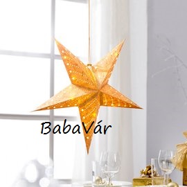 Belógatható Óriás Csillag Dekor 60 cm piros Belógatható Óriás Csillag Dekor 60 cm piros