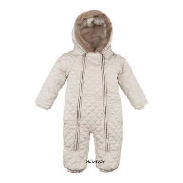 Kanz szőrmés kapucnis babaoverall