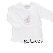 Feetje fehér fényképezőgépes kislány felső