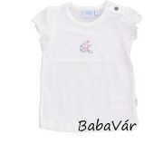 Feetje fehér virág mintás rövid ujjú felső Feetje fehér virág mintás rövid ujjú felső