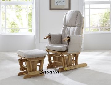 Tutti Bambini szoptatós fotel/pihenőszék lábtámasszal Glider Natural