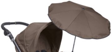 Teutonia UV szűrős babakocsi napernyő Walnut Brown 5005