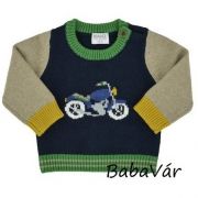 Kanz kötött motoros gyapjú baba pulóver