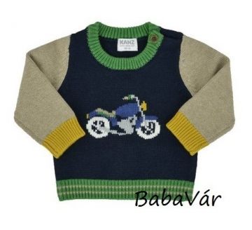 Kanz kötött motoros gyapjú baba pulóver