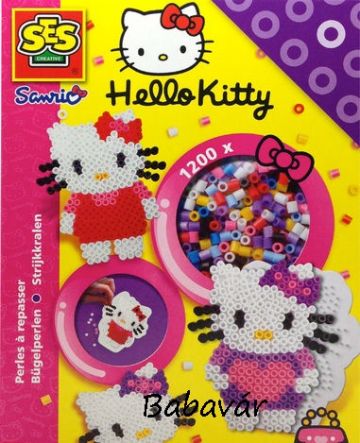 Hello Kitty Iron on beads-Vasalható gyöngyök kreatív szett