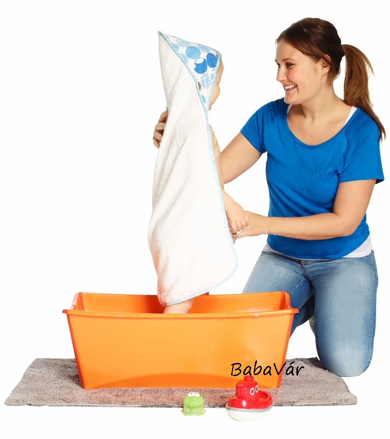 Stokke Flexi-Bath Összecsukható Babakád Orange Átlátszó H. Stokke Flexi-Bath Összecsukható Babakád Orange Átlátszó H.