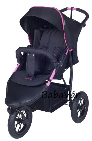 Knorr Baby Joggy S 3 Kerekű Sportbabakocsi/Jogger Black Fuchsia