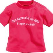 Schnizler pink mintás baba póló
