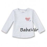 Sanetta kék csíkos Little miss hosszú ujjú baba felső Sanetta kék csíkos Little miss hosszú ujjú baba felső