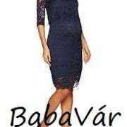 Mama Licious Mivane June kék csipke szoptatós kismama ruha