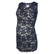 MamaLicious Katy kék csipkés kismama trikó