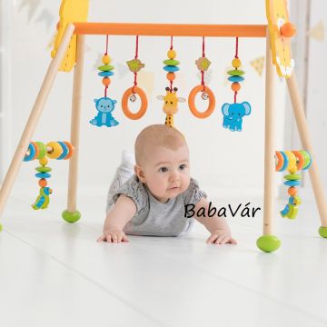 Solini Dzsungel mintás Fa Babatornáztató