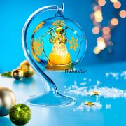 Karácsonyi álom: üveg világító asztali dísz Angyal