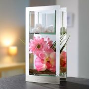 Orchideás üveg dekoráció