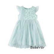 Happy Girls pillangós jégkék csillogós alkalmi kislányruha